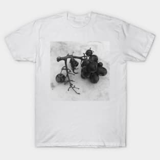 Grapes Fruit black and white 2 T-Shirt